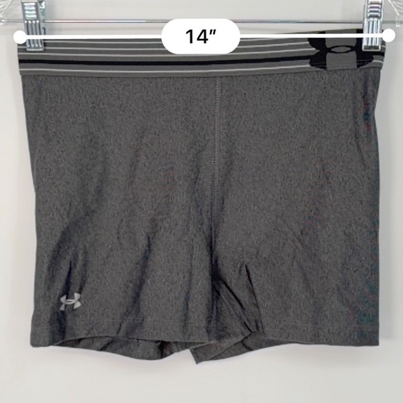 Under Armour Gray Compression Athletic Shorts M Activewear Gym Pilates 102-46 - Picture 5 of 12